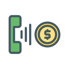 client support service. This is a vector single icon with a filled outline style. Suitable for any purpose, such as website design, mobile app design, logo design, pattern design, etc.