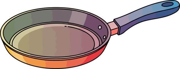 gradient pan potential modern kitchen tool for diverse culinary adventures, isolated on transparent background