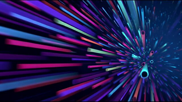 Abstract Hyper Speed Motion Graphics