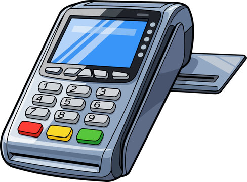 swipe, tap, pay modern transactions made easy, securing your daily financial interactions, isolated on transparent background