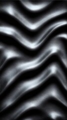 background with metallic silver strokes arranged in fluid waves over deep charcoal surface