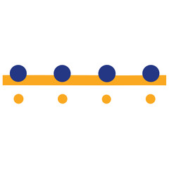 Project timeline icon horizontal timeline vector illustration 