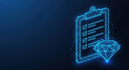 Digital checklist on clipboard with completed tasks