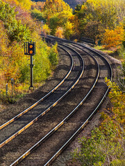 British Rail Great British Railways Diesel powered English commuter passenger suburban rural railway station