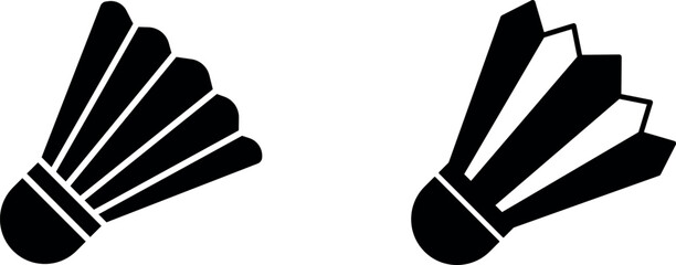 Shuttlecock icon set. Vector graphic illustration. Suitable for website design, logo, app, template, and ui.