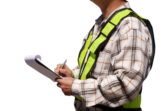 Industrial plant maintenance engineering on transparent background,PNG. (Photo)