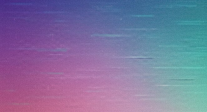 Abstract gradient background with horizontal streaks transitioning from purple to pink to teal, creating a modern digital texture.