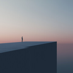 Cool minimalist ambient music album cover