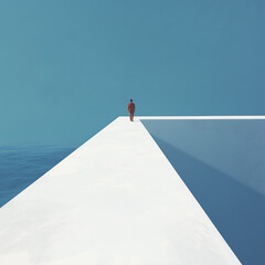 Cool minimalist ambient music album cover