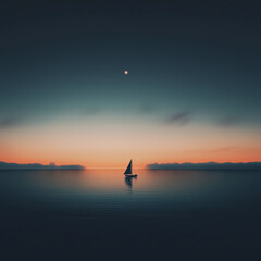 Cool minimalist ambient music album cover