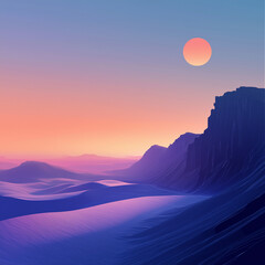 Cool minimalist ambient music album cover