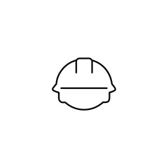 Helmet Vector Icon Safety Headgear Illustration
