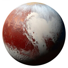 Dwarf planet Pluto isolated on a transparent background png