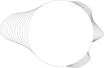 Circle white frame dynamic liquid overlapping for tag, badges, logo