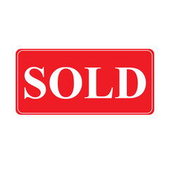 Red Sold icon 