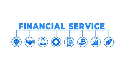 Financial Service icon - vector illustration . financial, service, key solutions, shopping, online payment, internet banking, insurance, infographic, template, concept, banner, icon set