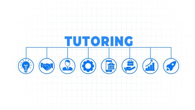 Tutoring icon - vector illustration . tutoring, instructor, teach, studying, skill, tutelage, university, learn, approach, infographic, template, concept, banner, pictogram, icon set