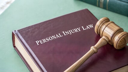 Need expert guidance on legal matters? Explore the personal injury law book with gavel, providing critical knowledge for legal professionals and students