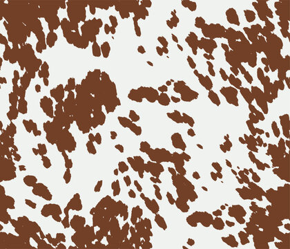 pattern cow leather natural print animal skin. Realistic cow fur seamless skin pattern	
