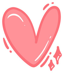 Balloon Letter V with Sparkle Sticker