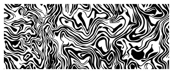 Abstract liquid marble seamless pattern vector background fluid psychedelic zebra print texture © Logan