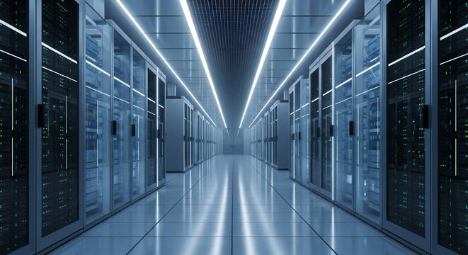 Data center server room hosting servers racks it technology infrastructure