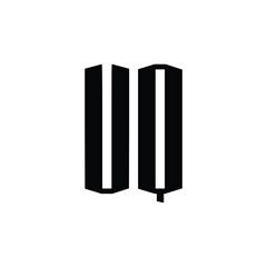 VQ monogram logo design letter text name symbol monochrome logotype alphabet character simple logo