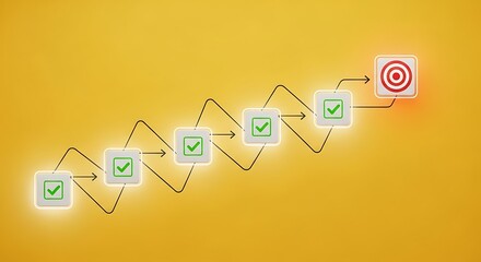 Steps to success a visual representation of achieving goals and milestones