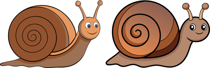 cute snail cartoon, slow movement concept, nature creature vector, snail shell art, funny animal clipart, outdoor wildlife design, patience metaphor illustration, forest insect art, small animal vecto
