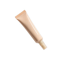 Light peach-toned tube of cosmetic cream