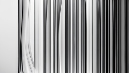 Obraz premium Chromatic Corridor: Reflections, Rhythm, and Abstract Perspective (AI-generated)