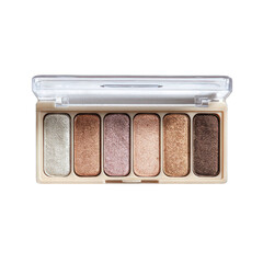 Clear plastic eyeshadow palette, 5 shades