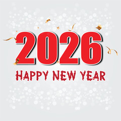 2026 Happy new year poster design