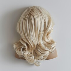 Naklejka premium Stylish wig worn on the heads of mannequins.