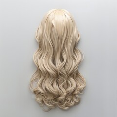 Fototapeta premium Stylish and Fashionable Long Hair Wig.
