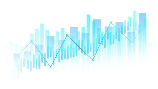 Transparent PNG financial growth chart showing stock market trading analytics and business investment trends