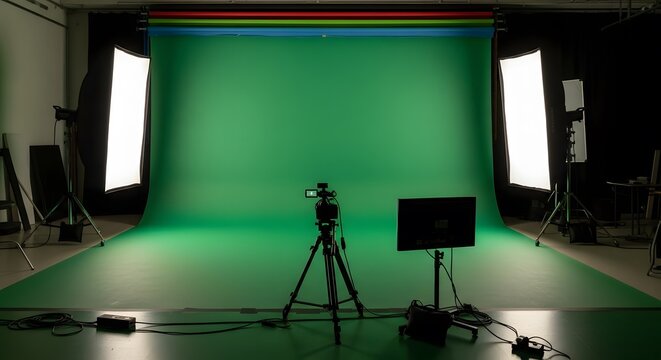 Versatile Green Screen Studio &ndash; Perfect for Compositing & Video