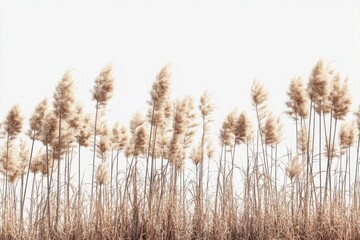 Nature tall meadow grass cut out transparent backgrounds 3d illustration