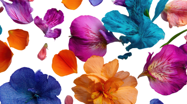 Colorful seamless pattern of watercolor floral illustrations with bright pink, red, and yellow roses and blossoms, perfect for spring and summer design