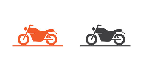 Obraz premium Motorcycle & Bike Types Icons – Sport, Cruiser, Scooter, Classic Vector 