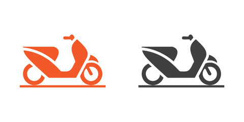 Motorcycle & Bike Types Icons – Sport, Cruiser, Scooter, Classic Vector
