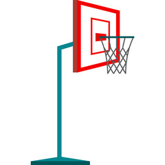 basketball hoop on white