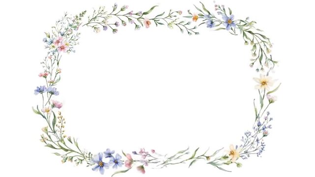 Delicate pastel blooms grace corners