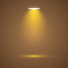 Yellow blue green spotlight background abstract light scene.