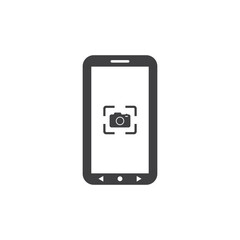 Camera icon on mobile screen