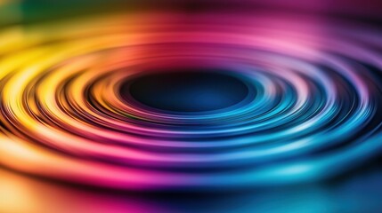 Diffraction light rings circular rainbow interference patterns laser optics spectral dispersion scientific photography vibrant colors precise geometric