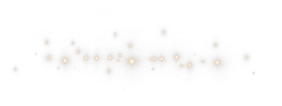 Soft glowing light particles overlay on a transparent background, creating a dreamy atmosphere for design projects, enhancing visual storytelling with ethereal effects