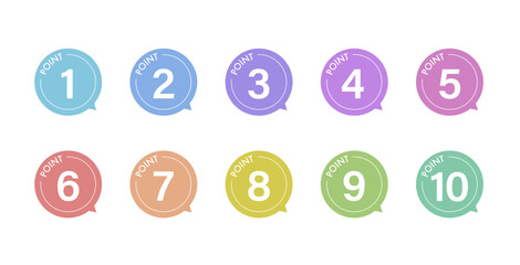 シンプル　ポイントアイコン　point