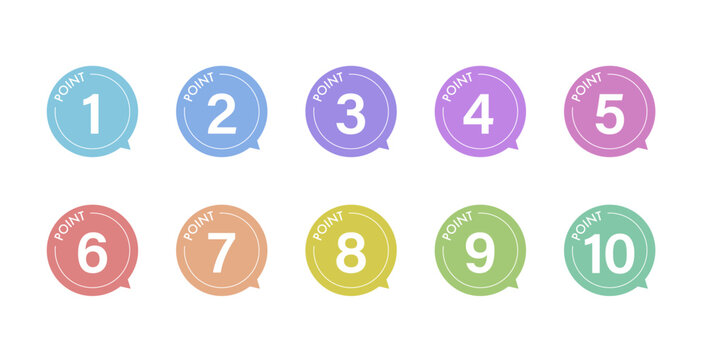 シンプル　ポイントアイコン　point