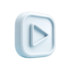 Light-blue 3D play button